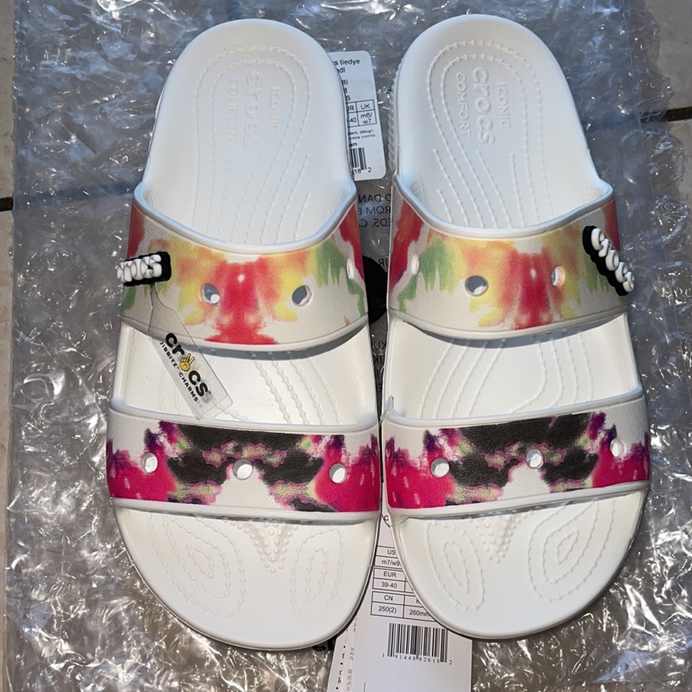 Croc Sandals Tie Dye